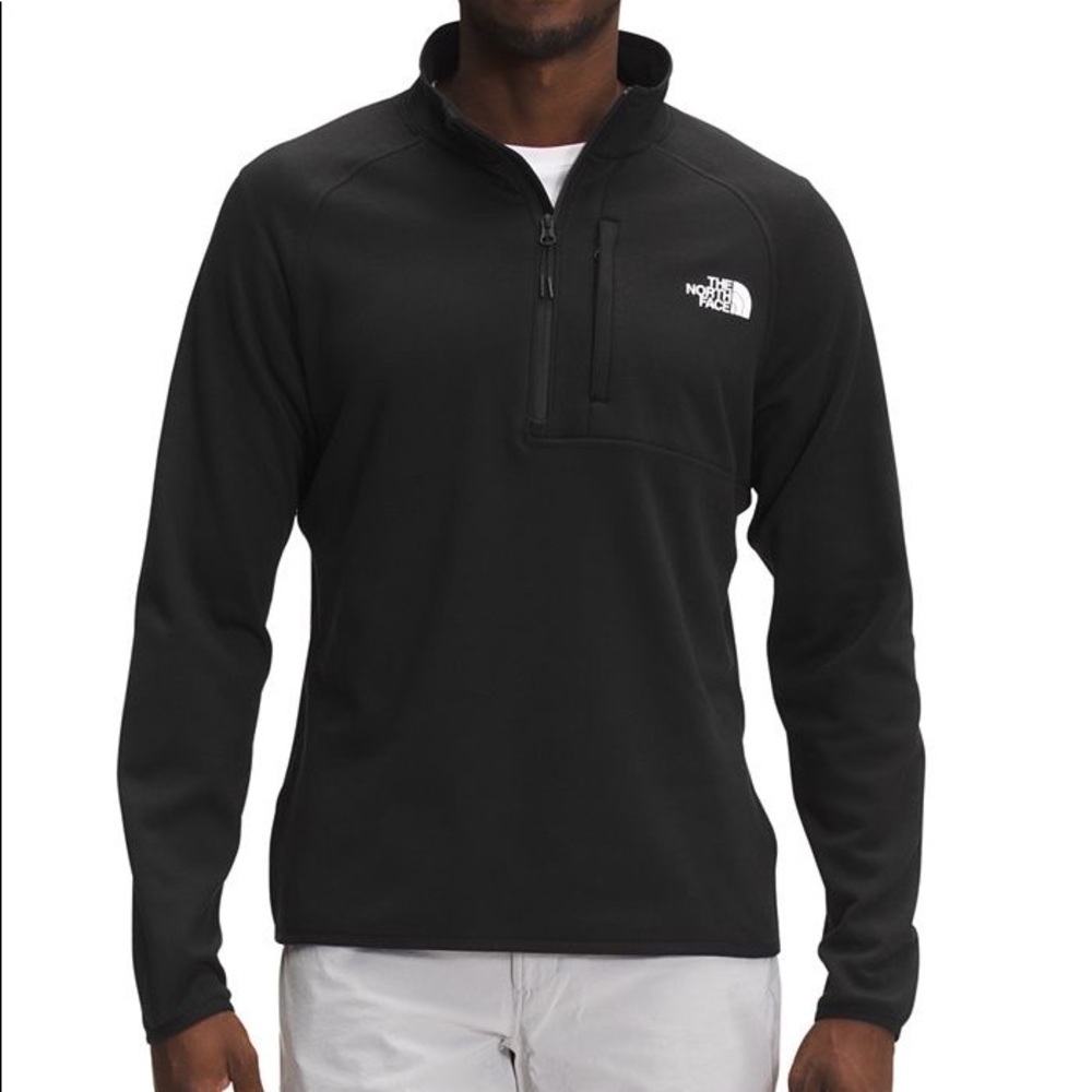 Men’s The North Face 1/2 Zip Fleece Pullover Jacket in Heather Gray Size Medium